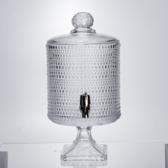 Лимонадниця на ніжці із товстого скла на 4.5 л з краном