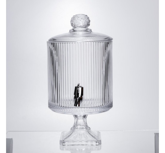 Лимонадниця з краном скляна 4.5 л на ніжці Лимонадниця з краном скляна 4.5 л на ніжці