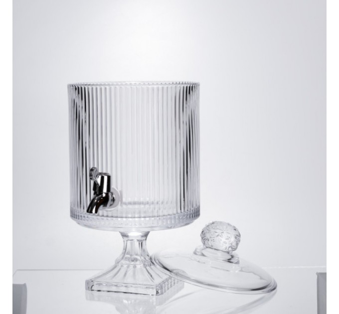 Лимонадниця з краном скляна 4.5 л на ніжці