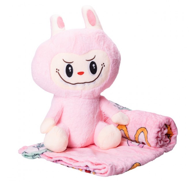 Labubu велика м'яка іграшка-сюрприз, рожевий