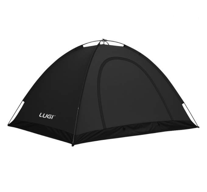 Палатка туристическая двухместная 200*150*120 см, черная