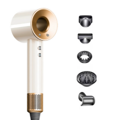 Фен стайлер для волосся 5 в 1 Supersonic Premium 1600 Вт 5 насадок, білий