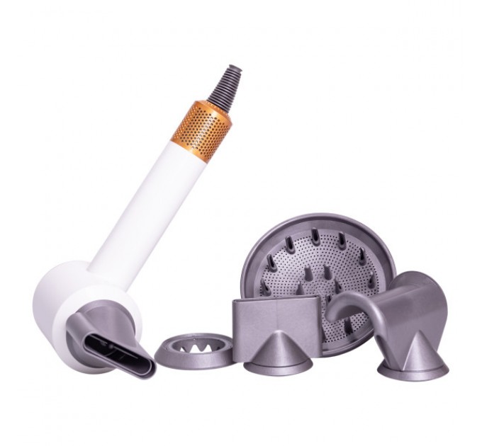 Фэн стайлер для волос 5 в 1 Supersonic Premium 1600 Вт 5 насадок, белый