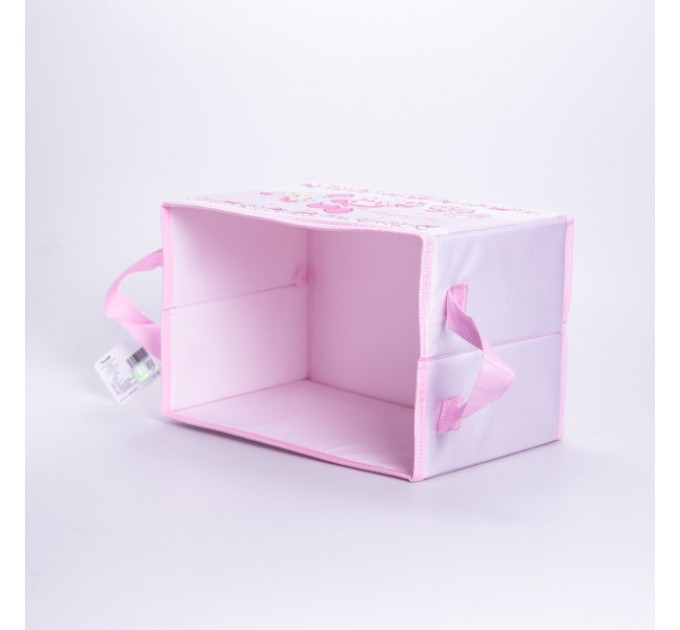 Органайзер текстильний для зберігання іграшок 30*20*20 см, рожевий