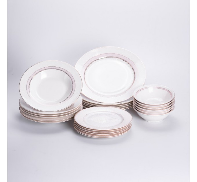Столовий сервіз на 6 персон порцеляновий Lora