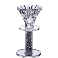 Підсвічник декоративний Diamante скляний 12 см