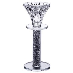 Підсвічник декоративний Diamante скляний 15 см