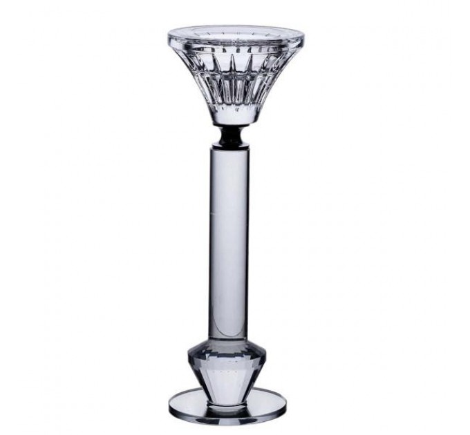 Підсвічник скляний Crystal lotus декоративний 19.5 см