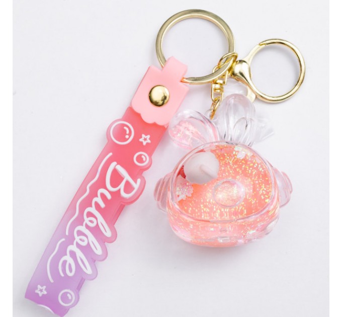 Брелок для ключів Bubble 5*5,5 см, рожевий