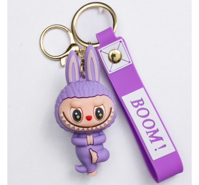 Брелок для ключей Лабубу Purple Yoga 4*8 см Брелок для ключей Лабубу Purple Yoga 4*8 см