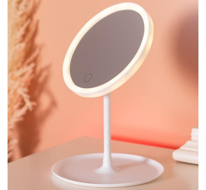 Косметичне дзеркало з LED-підсвіткою та USB 15,3 см, білий