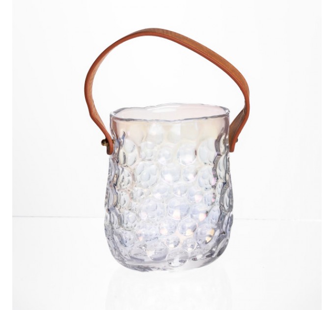 Ваза для квітів та декору Сумочка 800 мл, райдужний