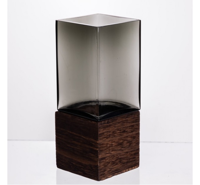 Ваза для квітів та декору Smart Wood 650 мл