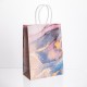 Подарочный крафтовый пакет 12 штук в упаковке 15*8*21 см, фиолетовый