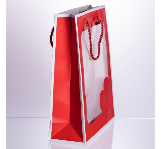 Подарунковий пакет Love 26*10*32 см 12 штук в упаковці