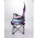Дитяче крісло туристичне складане 34*58*65 см, фіолетовий з блакитним