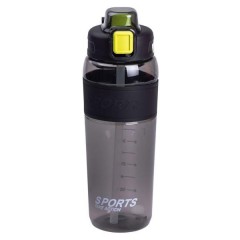 Пляшка для води Sports 800 мл з трубочкою, чорний Пляшка для води Sports 800 мл з трубочкою, чорний