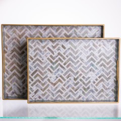 Набір декоративних підносів Mosaic пластикових 2 шт.