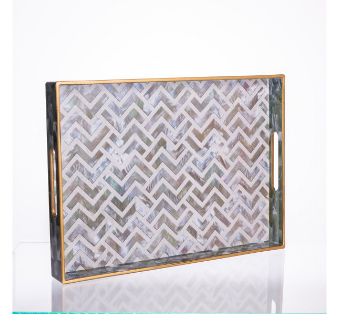 Набор декоративных подносов Mosaic пластиковых 2шт.