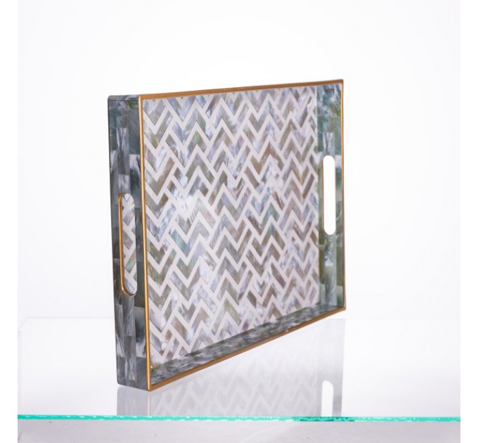 Набор декоративных подносов Mosaic пластиковых 2шт.