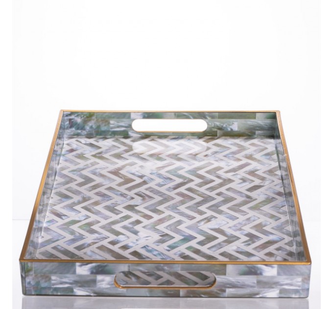 Набор декоративных подносов Mosaic пластиковых 2шт.