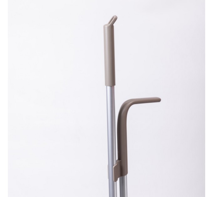 Набір для прибирання щітка та совок з довгою ручкою 82 см, сірий