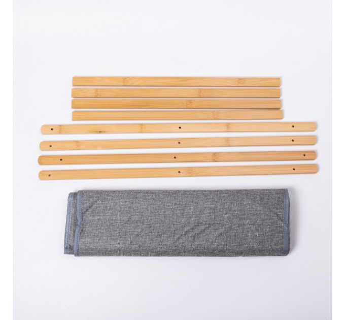 Кошик для білизни 52*30*60 см з бамбуковим каркасом