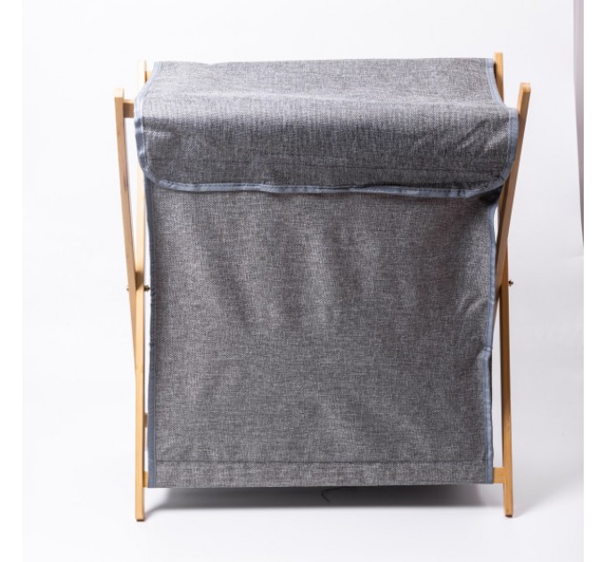 Кошик для білизни 52*30*60 см з бамбуковим каркасом Кошик для білизни 52*30*60 см з бамбуковим каркасом