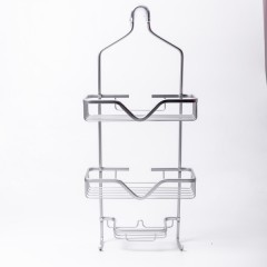 Полиця для ванної кімнати триярусна підвісна 25*12*65 см