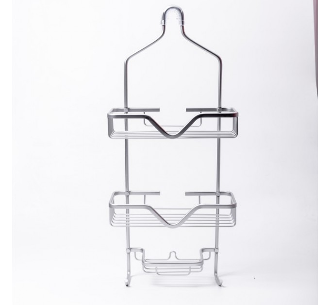 Полка для ванной комнаты трехъярусная подвесная 25*12*65 см