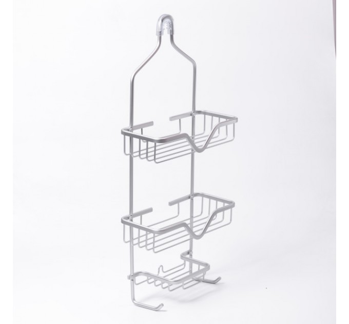 Полка для ванной комнаты трехъярусная подвесная 25*12*65 см