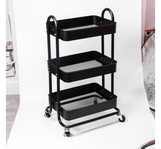 Тележка-органайзер на колесиках трехъярусная Тележка-органайзер на колесиках трехъярусная