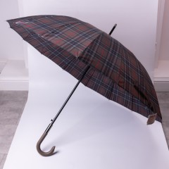 Парасоля тростина напівавтомат складна 117 см, сірий