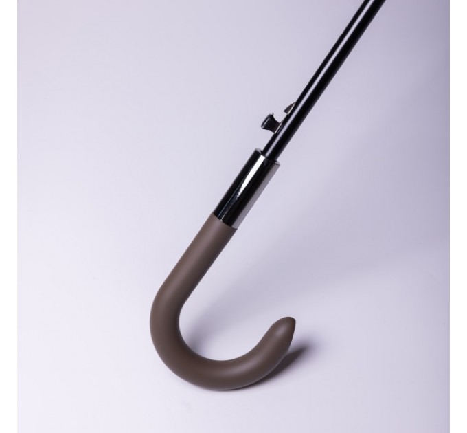 Парасоля тростина напівавтомат складна 117 см, сірий