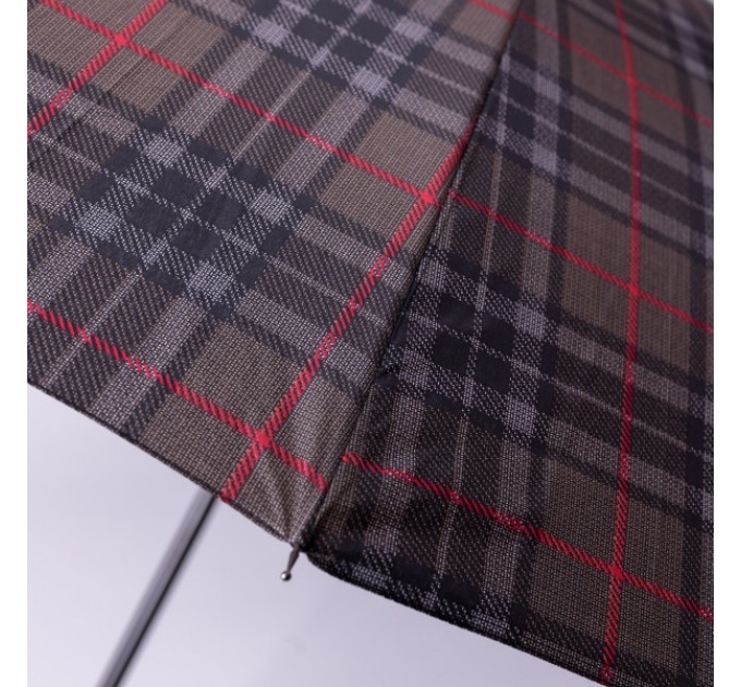 Парасоля тростина напівавтомат складна 117 см, сірий