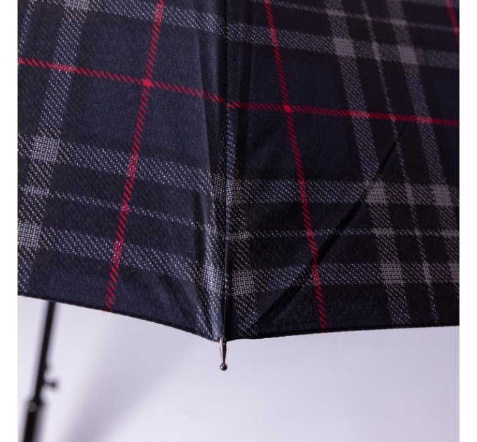 Зонтик трость полуавтомат сложный 117 см, синий