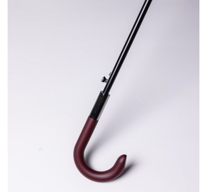 Парасоля тростина напівавтомат складна 117 см, червоний