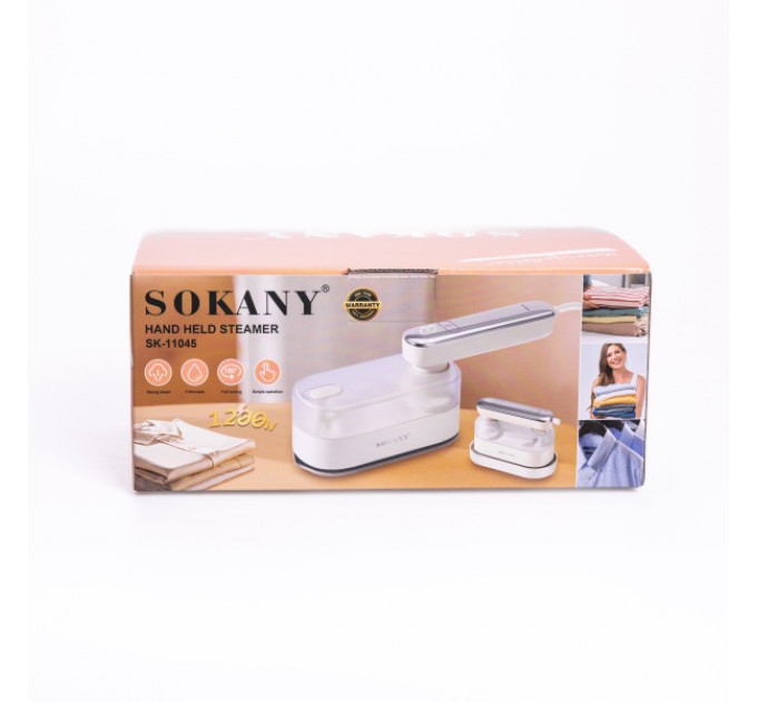 Дорожня праска SOKANY SK-11045 з керамічною підошвою, білий