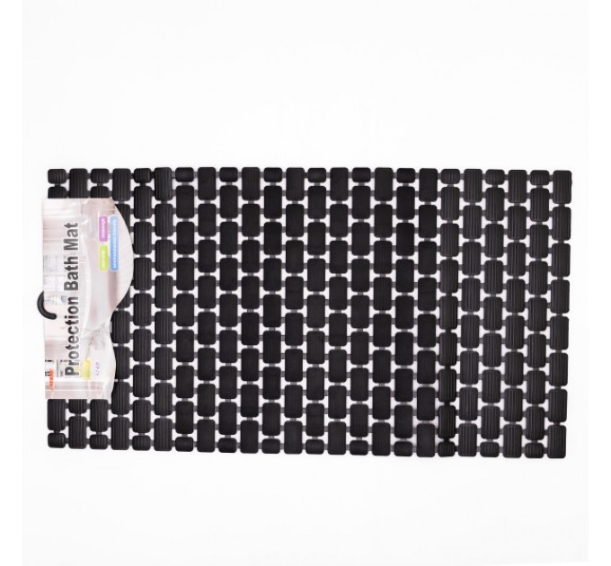 Килимок для душового піддону протиковзкий 73*40 см, чорний