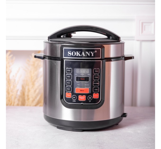 Мультиварка Sokany SK-07053 на 7 л, сталь