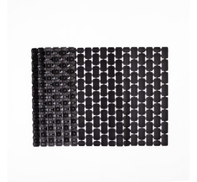 Килимок для душового піддону протиковзкий 73*40 см, чорний