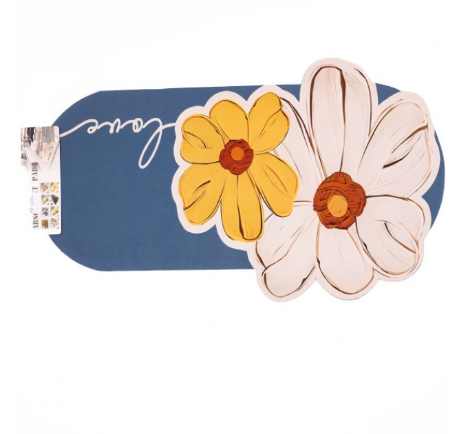 Килимок вологопоглинаючий для ванної кімнати 75*45 см, синій