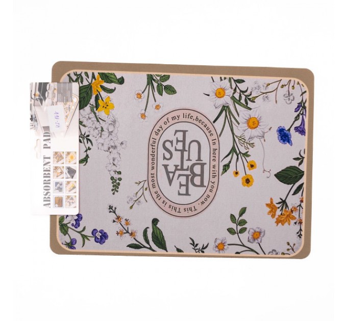 Килимок для сушки посуду антиковзкий 37,5*13 см, beautes