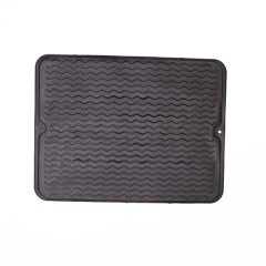 Килимок силіконовий для сушки посуду 40*30 см, чорний