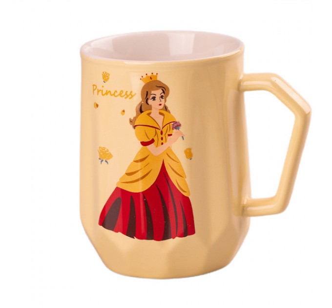 Чашка керамічна 450 мл Принцеса Дісней, жовтий