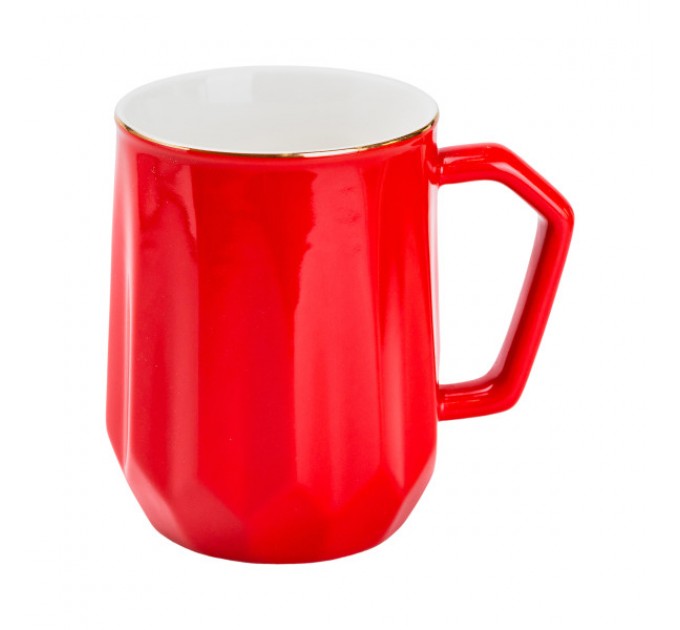 Чашка керамічна Fine Ceramics 400 мл, червоний