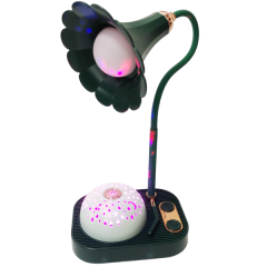 Дитяча настільна лампа-нічник Проекція зоряного неба акумуляторна, зелена