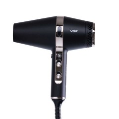 Фен для волосся VGR V-451 професійний з трьома насадками, чорний Фен для волосся VGR V-451 професійний з трьома насадками, чорний