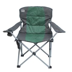 Крісло туристичне розкладне 58*94*95 см з підсклянником, зелений