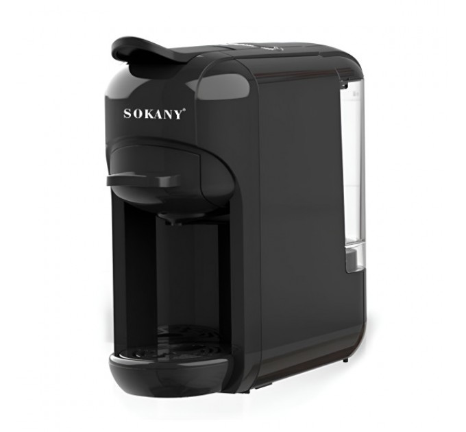 Кавоварка капсульна Sokany SK-516 з адаптером для капсул 600 мл, чорний Кавоварка капсульна Sokany SK-516 з адаптером для капсул 600 мл, чорний